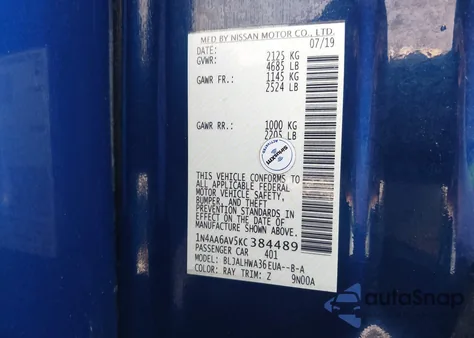 2019 Nissan Maxima 3.5 Platinum from USA, damaged, VIN 1N4AA6AV5KC384489